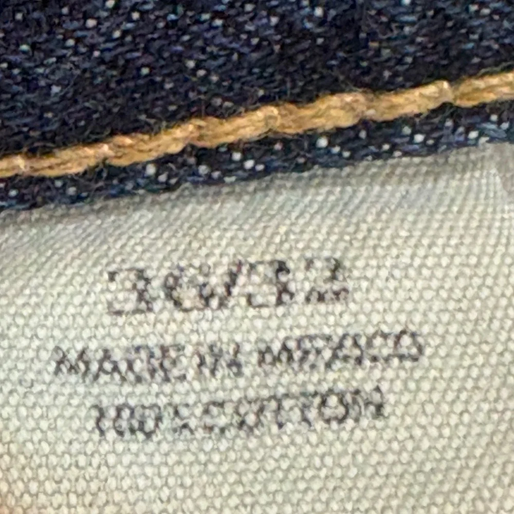 Vtg POLO Ralph Lauren Mens 36x32 Distressed Straight Leg Jeans Button Fly Grunge
